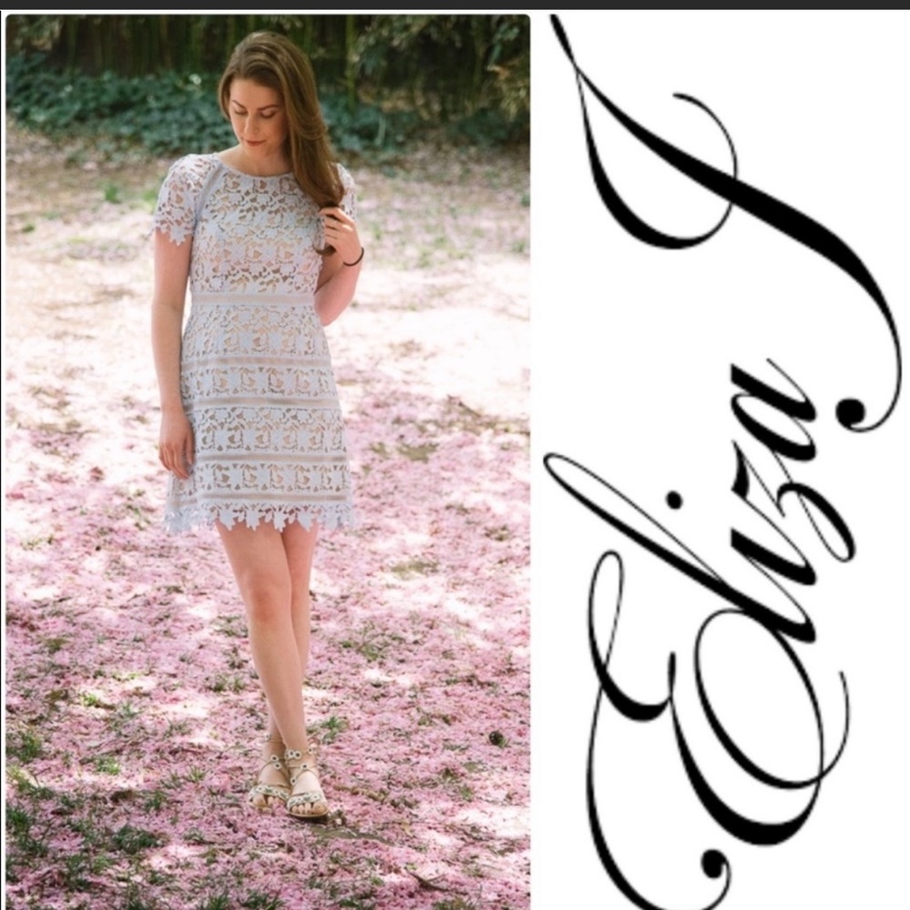 Eliza J Open Lace Dress - Picture 7 of 8